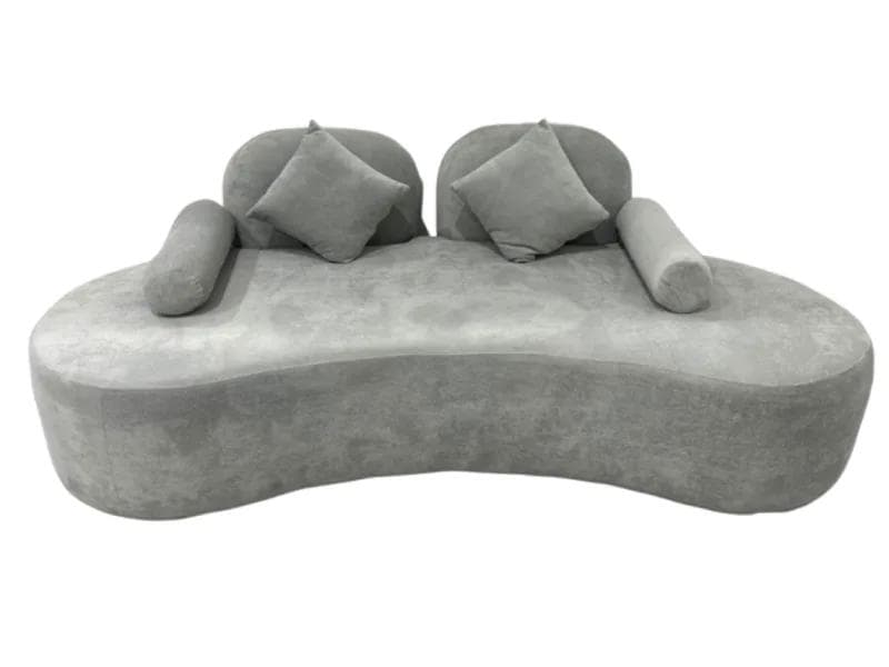 VELVET SOFA GRAY SET B