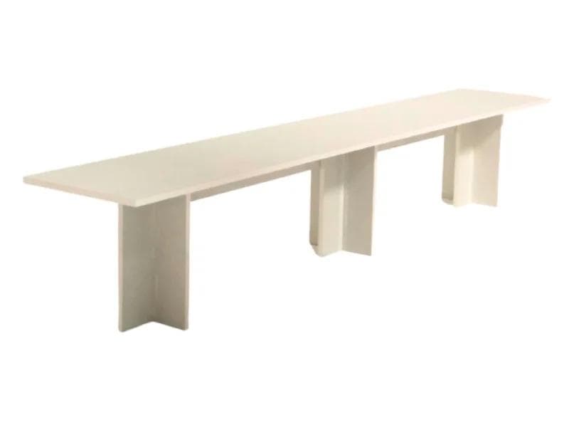 WOODEN WHITE BENCH (LARGE)